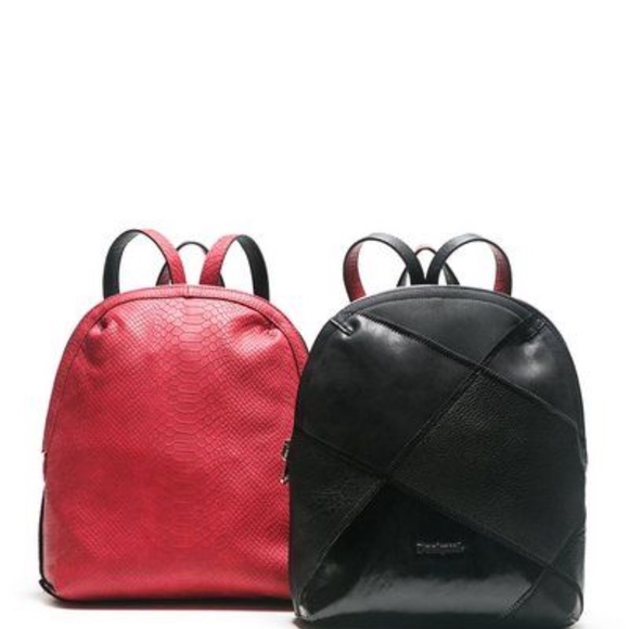 DESIGUAL reversible Madera Backpack RARE! EUC - Picture 1 of 7